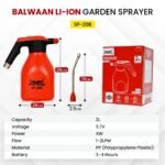 Balwaan SP-20B | 2L Battery Sprayer With Li-ion Battery, 3.7V, USB Rechargeable, Dual Spray Mode - Image 2