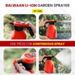 Balwaan SP-20B | 2L Battery Sprayer With Li-ion Battery, 3.7V, USB Rechargeable, Dual Spray Mode - Image 7