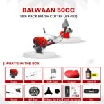Balwaan BX‑50 Side-Pack Brush Cutter (50cc, 4-Stroke, Crop & Grass Cutter) – Lightweight & Efficient - Image 6