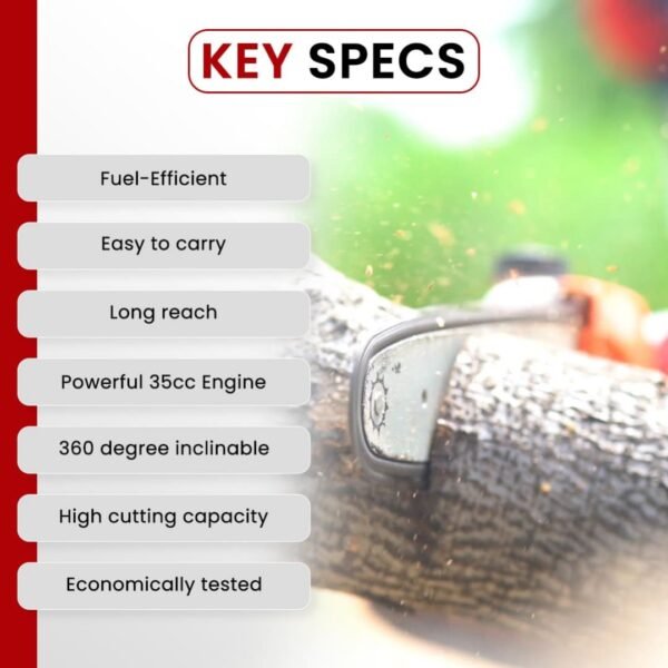 Balwaan BX‑35B Backpack Brush Cutter with Chainsaw & Attachments (35 cc, 4‑Stroke Engine, 5-in-1 Multi‑Tool) - Image 4