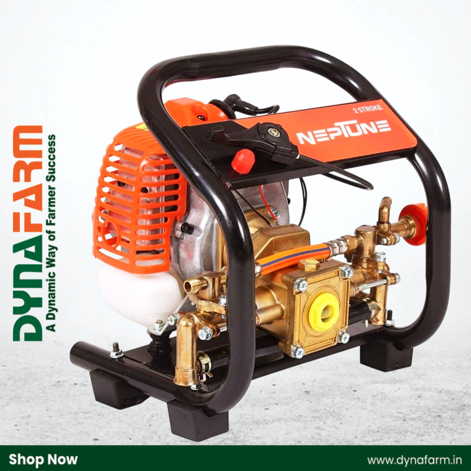 InShot_20250719_141336621 Neptune PW‑768 B Portable Power Pressure Sprayer (31 cc 4‑Stroke Petrol Engine • Brass Pump • 25–35 L/min • 200 PSI) - Image 1