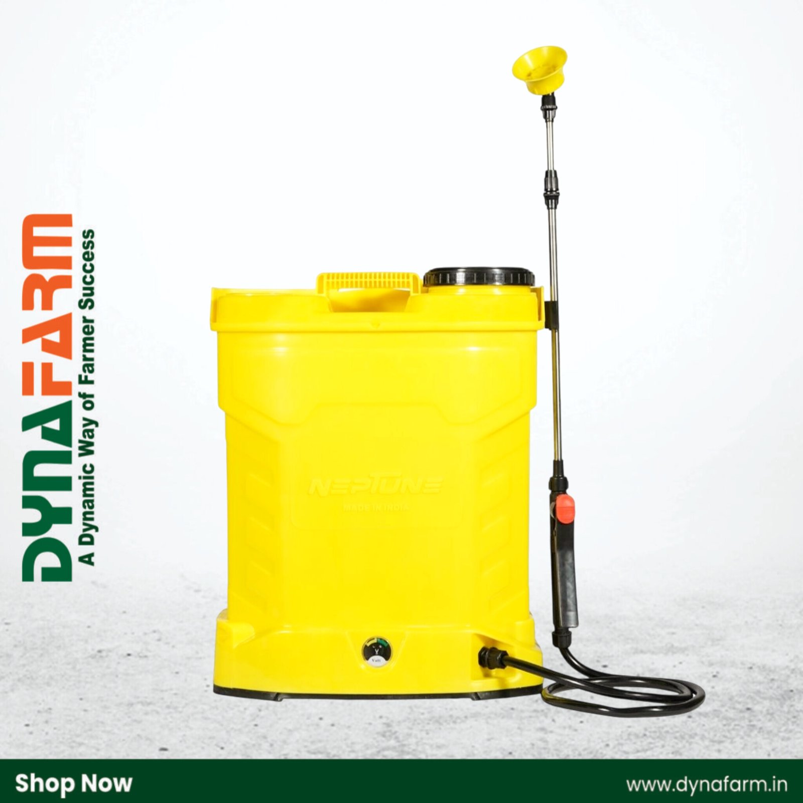 InShot_20250719_151427873 Neptune CK-12 Knapsack Battery Sprayer – 12V 8Ah | 20L Tank | High-Pressure Knapsack Sprayer Pump - Image 1