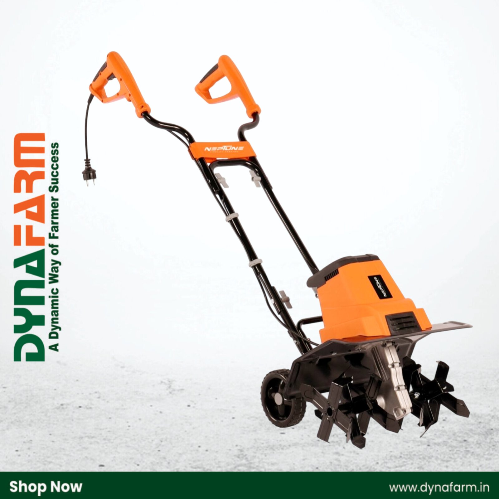 InShot_20250719_154700445 Neptune NC‑41E Electric Portable Mini Garden Tiller (Portable, Lightweight, 280 RPM, 280mm Width, 400W Motor) – Ideal for Soil Loosening, Home Gardening - Image 1