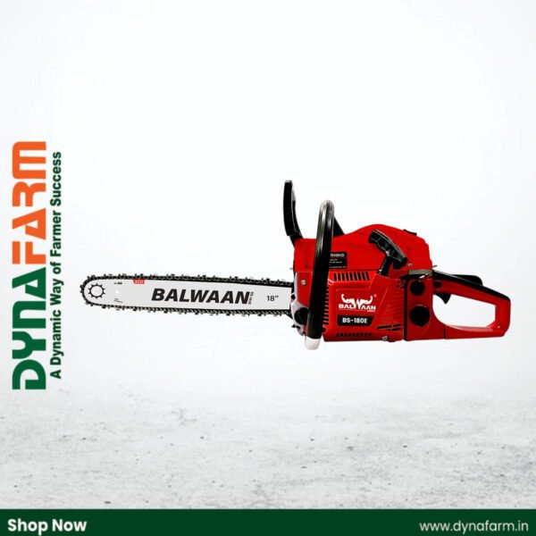 Balwaan BS‑180E Eco Chainsaw | 58 cc 2‑Stroke Engine, 18″ Guide Bar, Pocket-Friendly Power - Image 1