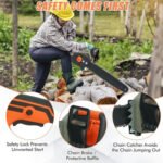 Neptune 2600W Electric Chain Saw (Copper Motor, 16″ Guide Bar, 4,800 RPM, Automatic Oiler) - Image 5