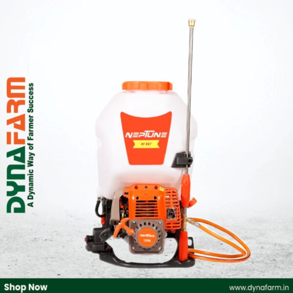 Neptune NF‑967 4-Stroke Knapsack Power Sprayer (31 cc Petrol Engine, Brass Pump, 25 L Tank, 200 PSI High Pressure) - Image 1