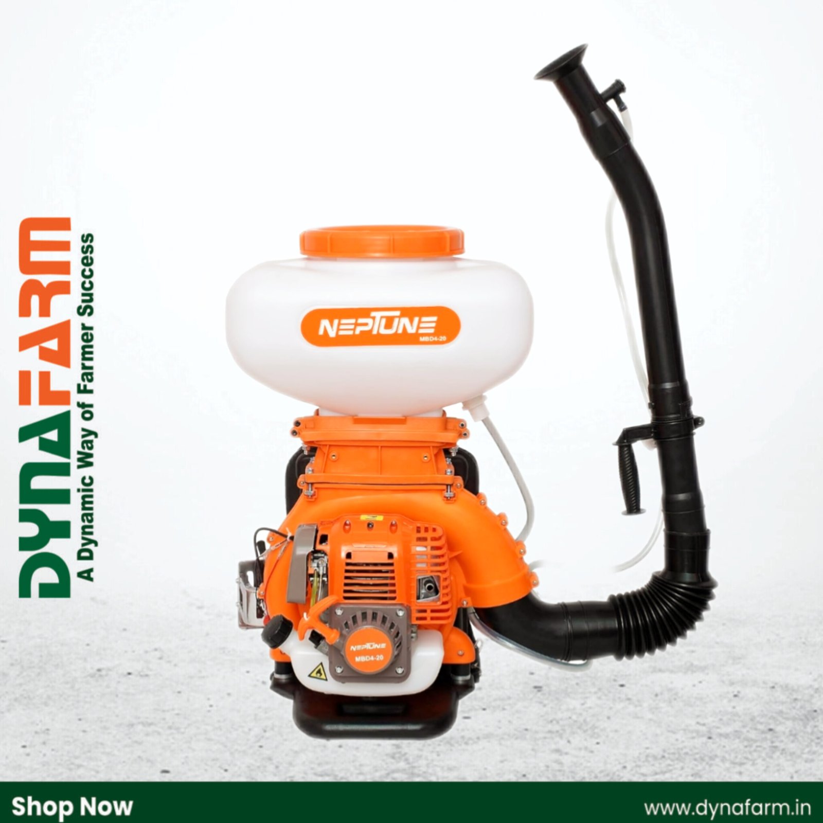 InShot_20250728_164248875 Neptune MBD‑40 2‑in‑1 Power Duster Sprayer (31 cc 4‑Stroke Petrol Engine | 20 L Tank | Fogger + Duster) - Image 1
