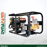 Balwaan BHE-22 No. HTP Sprayer with 6.5HP Engine | 3-Piston Brass Pump, 50 Meter Hose Pipe, Heavy Duty Frame