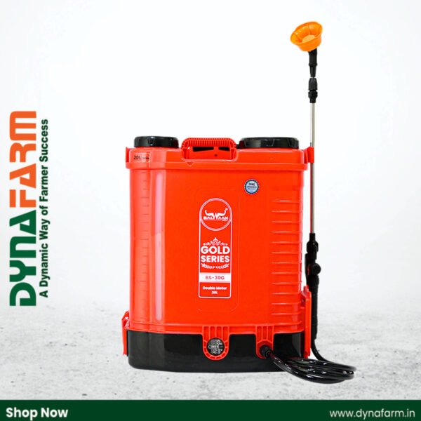Balwaan BS‑30G Gold Series | Double Motor Battery Sprayer |12V x 12Ah Battery, First Time Digital Indicator, 20L Tank, With  Free LED Bulb with 15ft Cable - Image 1