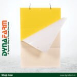 Dyna Sticky Trap Yellow™ | A5 Size Insect Trap for Whitefly, Aphid & Jassid Control – Pack of 10/25/50/100 Sheets