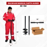 Balwaan BE‑6M Manual Earth Auger (6 Inch, Hand-Operated Hole Digger for Farming & Gardening) - Image 3