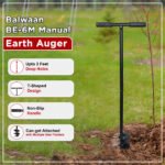 Balwaan BE‑6M Manual Earth Auger (6 Inch, Hand-Operated Hole Digger for Farming & Gardening) - Image 6