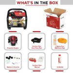 Balwaan Portable Power Sprayer BPS-35 | 35cc 4-Stroke Petrol Engine, Brass Pressure Pump | 50M Hose, 2 Spray Guns, Free 500ml Engine Oil | For Gardening & Cleaning - Image 6