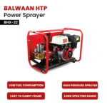 Balwaan BHX‑22 HTP Power Sprayer | 80 cc BX‑80 4‑Stroke Engine, Brass HTP Pump, 50 m Hose (Copy) - Image 3