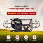 Balwaan BHE-22 No. HTP Sprayer with 6.5HP Engine | 3-Piston Brass Pump, 50 Meter Hose Pipe, Heavy Duty Frame - Image 5