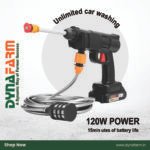 Dyna WashJet™ – Cordless High Pressure Car Washer Gun (40 Bar, Dual Battery, Portable Jet Spray for Car, Bike, Garden & Home Cleaning) - Image 2