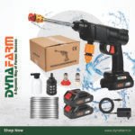 Dyna WashJet™ – Cordless High Pressure Car Washer Gun (40 Bar, Dual Battery, Portable Jet Spray for Car, Bike, Garden & Home Cleaning)