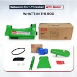 Balwaan CT‑500 Corn Thresher with Motor (1.3 HP, 500 kg/hr Capacity) – Available in Red & Green - Image 3