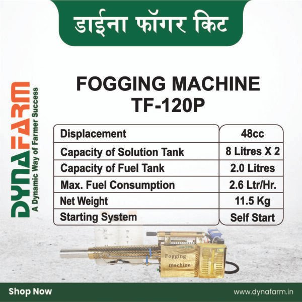 Dyna Turbo Fog™ – Premium Self-Start Petrol Thermal Fogger (16 L Dual Tanks) - Image 4