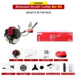 Balwaan BX‑52 Side Pack Brush Cutter (52cc, 2-Stroke Engine, Heavy-Duty Agriculture Use) - Image 6