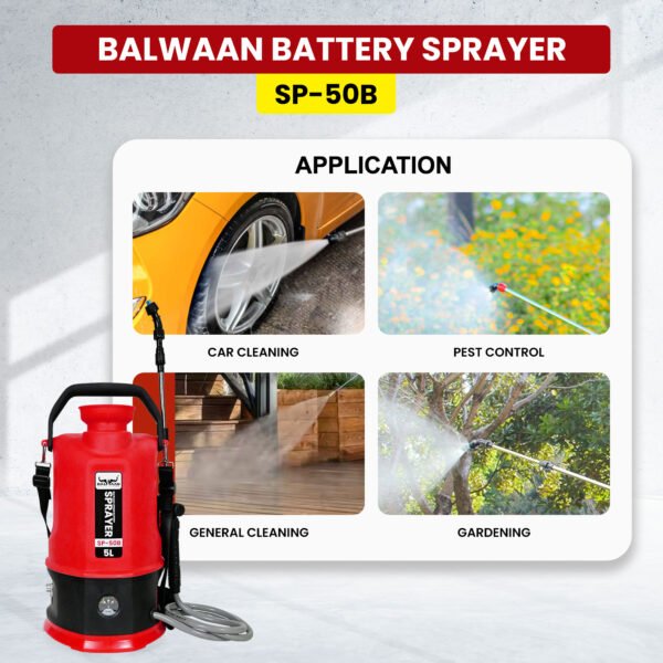 Balwaan SP‑50B | 5 L Li‑ion Battery Sprayer Pump - Image 4