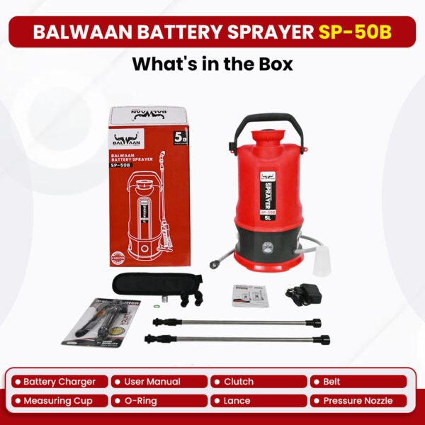 Balwaan SP‑50B | 5 L Li‑ion Battery Sprayer Pump - Image 5
