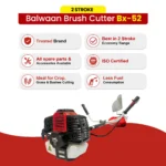 Balwaan BX‑52 Side Pack Brush Cutter (52cc, 2-Stroke Engine, Heavy-Duty Agriculture Use) - Image 7