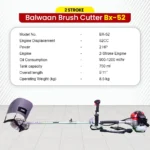 Balwaan BX‑52 Side Pack Brush Cutter (52cc, 2-Stroke Engine, Heavy-Duty Agriculture Use) - Image 5