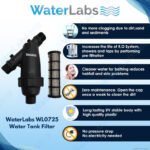 WaterLabs WL0725 Water Tank Filter (75 Micron, 1" | 25mm) – Stainless Steel Mesh, UV Stabilized, 1-Year Warranty | Removes Sand, Dirt & Sediments - Image 3