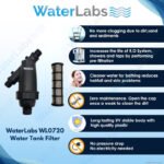 WaterLabs WL0620 Water Tank Filter (130 Micron, 3/4 Inch, 4500–5000 LPH, Screen Filter, PP & Fiber Material) - Image 2