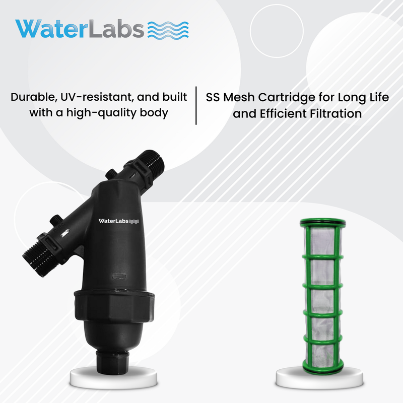 IMG_6064 WaterLabs WL0825 Water Tank Filter (50 Micron, Stainless Steel Mesh, UV-Stabilized Body) - Image 7