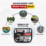 Balwaan WP-22R Petrol Water Pump | 7 HP 4-Stroke Engine, 2 Inch Inlet & Outlet, 30 m Head, 8 m Suction – Heavy Duty Irrigation & Water Transfer Pump - Image 5