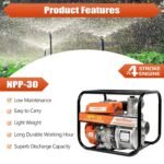 Neptune NPP-30 Petrol Water Pump (6.5 HP, 196 cc, 3″ Inlet/Outlet, 30 m Head, 7 m Suction) - Image 3