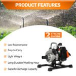 Neptune NPP-1.5 Portable Petrol Water Pump (40cc, 2-Stroke Engine, 1.5″ Inlet/Outlet, High Pressure for Agriculture & Garden Irrigation) - Image 2