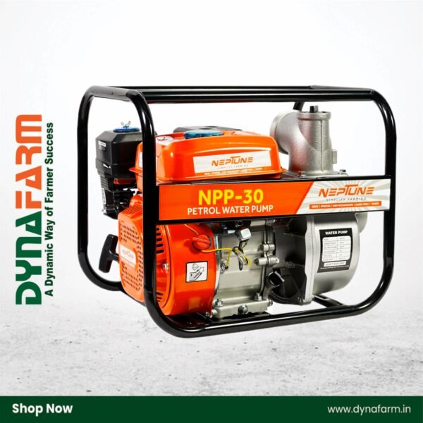 Neptune NPP-30 Petrol Water Pump (6.5 HP, 196 cc, 3″ Inlet/Outlet, 30 m Head, 7 m Suction) - Image 1