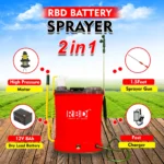 RBD 20L 2-in-1 Backpack Battery Sprayer – Powerful Portable Crop Sprayer - Image 4
