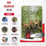 RBD CS-75CC – Heavy-Duty Petrol Chain Saw - Image 3