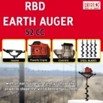 RBD Earth Auger 52CC – Petrol Post Hole Digger - Image 4