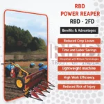 RBD PR-P Power Reaper Petrol – Heavy-Duty Paddy & Grain Cutting Machine - Image 5