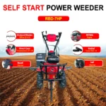 RBD SS-7HP Self-Start Power Weeder – Heavy-Duty 7HP Air-Cooled 4-Stroke Petrol Engine | Easy Start | 2-Year Warranty - Image 3