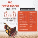 RBD PR-P Power Reaper Petrol – Heavy-Duty Paddy & Grain Cutting Machine - Image 4