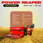 RBD 6hp Self Start Power Reaper with seat – Powerful Harvesting Machine for Paddy & Grains - Image 2