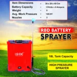 RBD 18L Backpack Battery Sprayer – Powerful Portable Crop Sprayer - Image 4