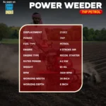 RBD PT-7HP – Heavy-Duty 7HP Power Weeder With Air Cooled Petrol Engines 4 Stroke Power Weeder With 2 Year Warranty - Image 4