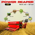 RBD 6hp Self Start Power Reaper with seat – Powerful Harvesting Machine for Paddy & Grains - Image 4