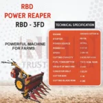 RBD PR-P Power Reaper Petrol – Heavy-Duty Paddy & Grain Cutting Machine - Image 3