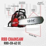 RBD CS-62CC – Powerful Petrol Chain Saw - Image 2