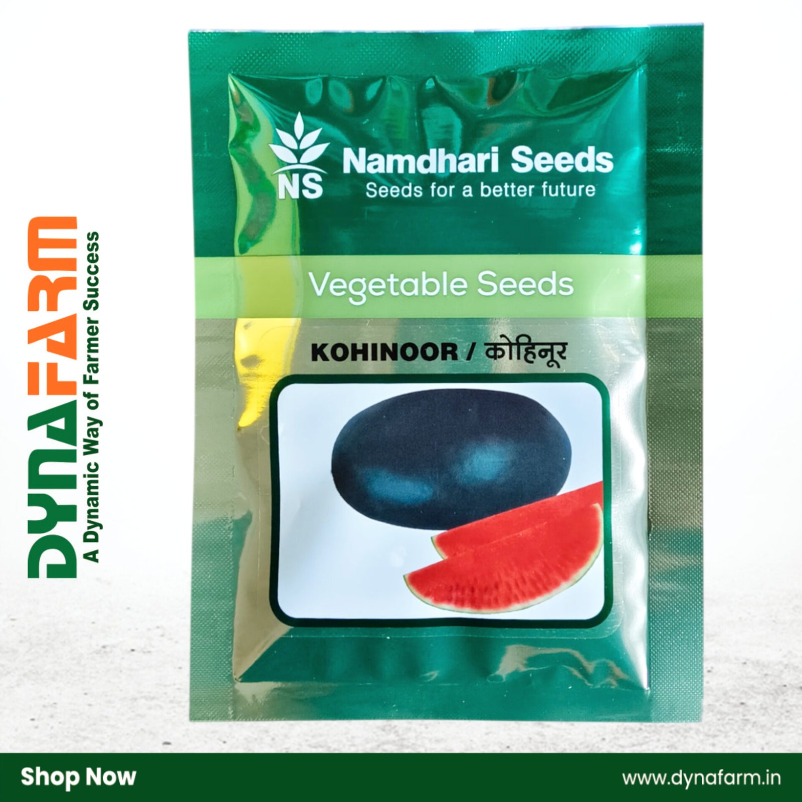 kohinoor Namdhari Kohinoor F1 Hybrid Watermelon Seeds – High Yield | Premium Quality | Sweet Red Flesh - Image 1