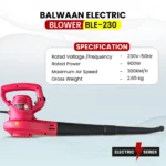 Balwaan Electric Blower BLE-230 - Image 7