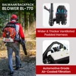 Balwaan BL-770 Backpack Leaf Blower - Image 5